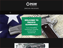 Tablet Screenshot of pacificgunworks.com